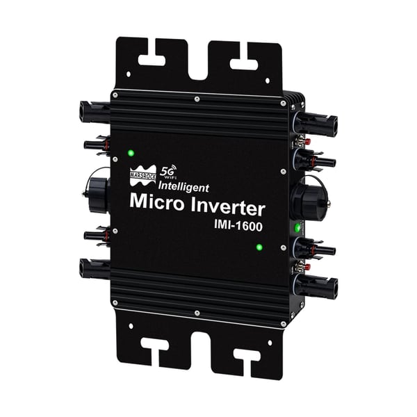 Solarmikroinverter, 1600W udgangseffekt, WiFi-forbindelse,1600W, DC 22-50V, AC 230V