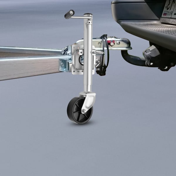 Trailer Jack, 1200 lbs Kapacitet, Drejbar Design,Sølv