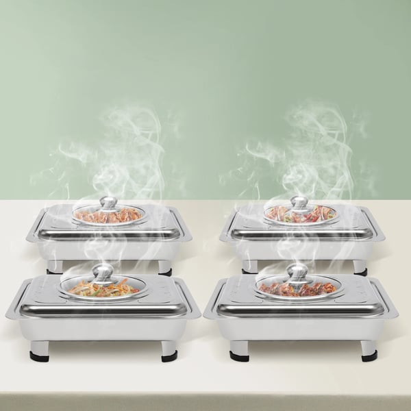 Buffébricka, Rostfritt Stål, Avtagbara Ben,4PCS