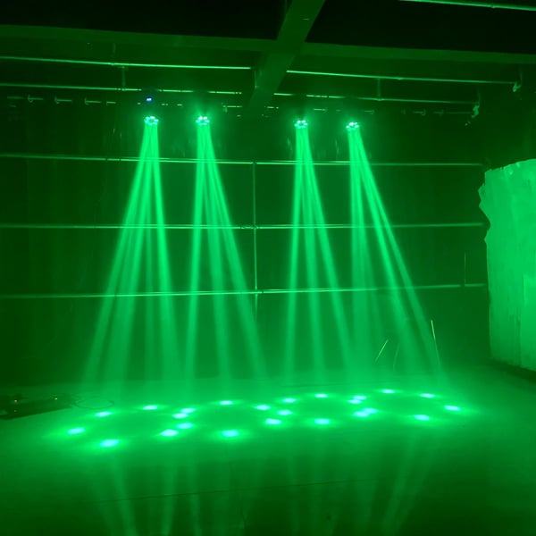 Scene Belysningseffekt, 3-i-1 Stråle og Laser, Alsidige Kontrolmuligheder,EU stik