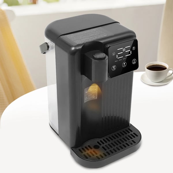 Øjeblikkelig varmtvandsdispenser, 3L kapacitet, 1700W effekt, temperaturinterval 25-99°C, berøringsskærmskontrol, opvarmningstid 3s