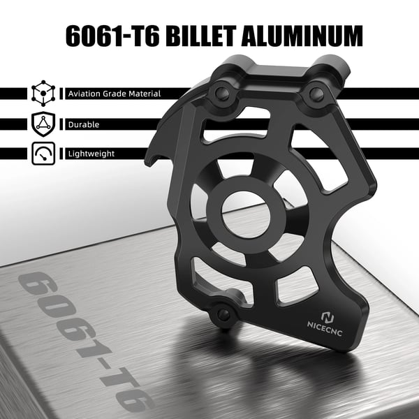 Kedjehjulslock, flygplansklassad aluminium, enkel underhållsåtkomst,svart