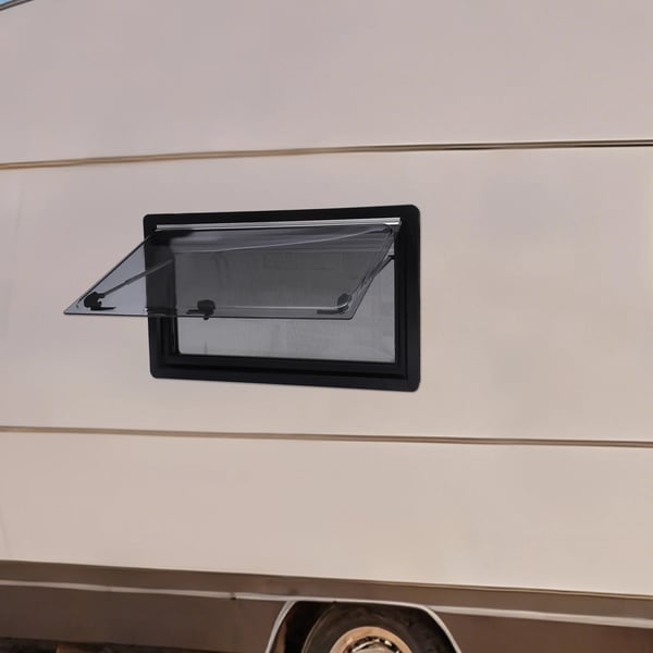 Campingvognsvindue, Ventilation, Nødudgang,sort