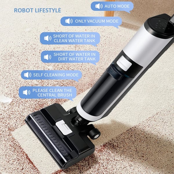 Trådløs Støvsuger, Kraftig Sug, Multi Overflade Rengøring,EU, RL8PRO 110-240V