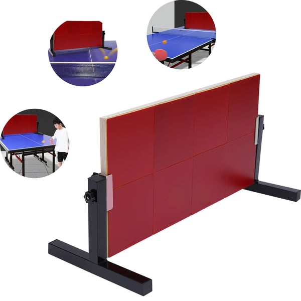 Bordtennis Rebound Board, Justerbart Design, Holdbare Materialer,Rød