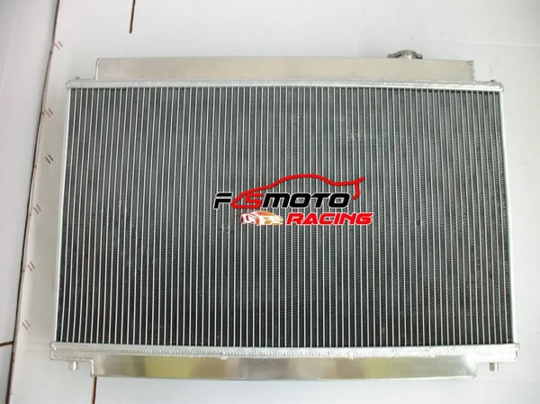 Aluminium Radiator, Kerne Størrelse H425mm x B741mm x D52mm, Samlet Størrelse H534mm x B750mm x D62mm, Indgang/Udgang Φ35mm (Φ1-1/2"), 2 Rækker