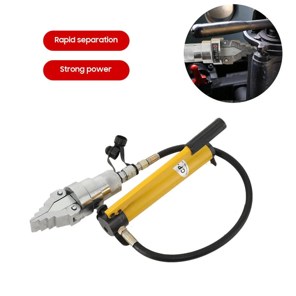 Hydraulisk flänsseparator, 12 ton lastkapacitet, Flygplansklassad aluminium, Kompakt och bärbar, Driftstemperatur -30°C till 55°C, Idealisk för manuell användning