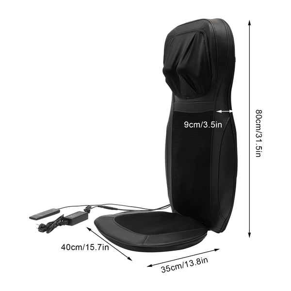 Massagepude, 48W effekt, flere tilstande,Sort, 220 V