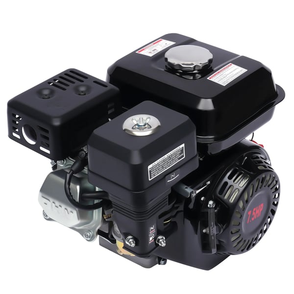 Benzinmotor, 5,1 kW effekt, 215 ml slagvolumen, 4-takts OHV, 3,6 L brændstoftankkapacitet, rekylstartmode