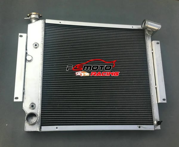 Aluminiumradiator med ventilator, 3-rækket design, høj kølekapacitet, holdbar konstruktion