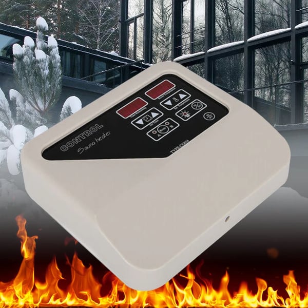 Sauna Digital Controller, Temperaturinterval 40-105 °C, Overophedningsbeskyttelse,Beige