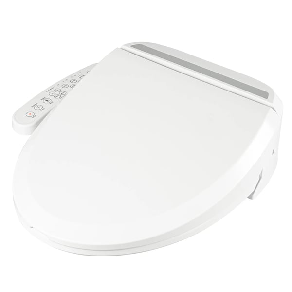 Elektrisk Toiletbræt, Justerbar Temperatur, Intelligent Multifunktion,220V, Hvid
