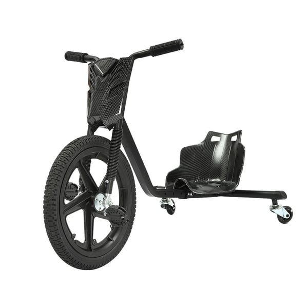 Pedal Go Kart, 3-hjulet design, maksimal vægtkapacitet 100 kg,sort
