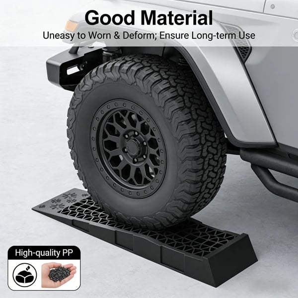 Automotive Plast Ramp, Belastningskapacitet 3T, Maksimal Højde 70mm, Tiltvinkel 8.6°, Dimensioner 69.8x20x7.8cm, Antal Stykker 2