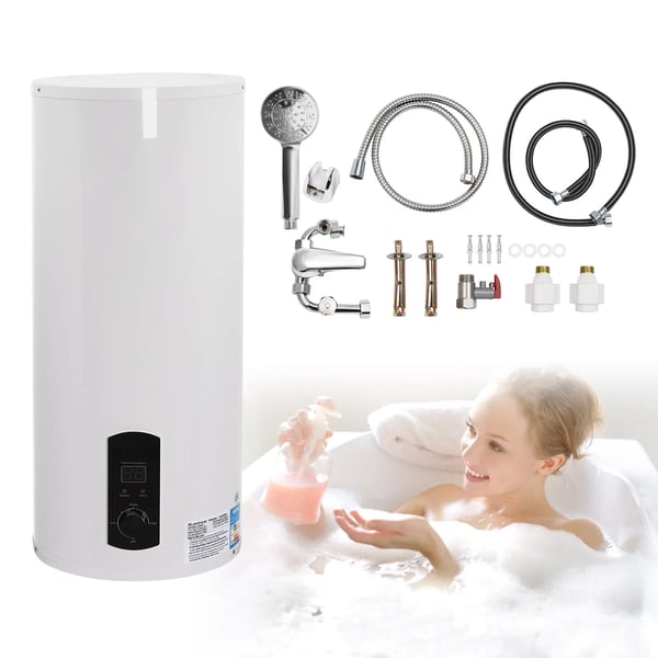 Elektrisk opbevaringsvandvarmer, høj kapacitet 60L, hurtig opvarmning, stilfuldt moderne design