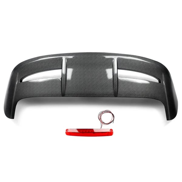Bagspoiler, Carbon Fiber Look, Inkluderer Bremselys,kulfiber udseende