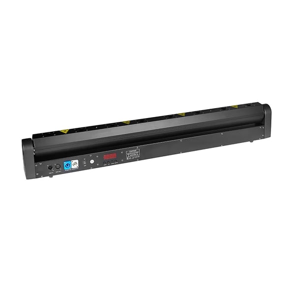 Bevægelseshoved Laserlys, 8 Lasere, DMX Kontrol,EU stik, sort
