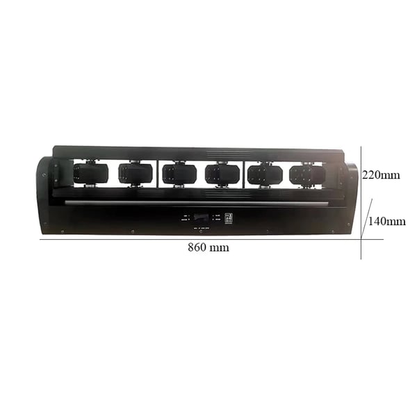 DJ Laser Projektor, 6X500mW Laser, DMX Kontrol,RGB 3IN1