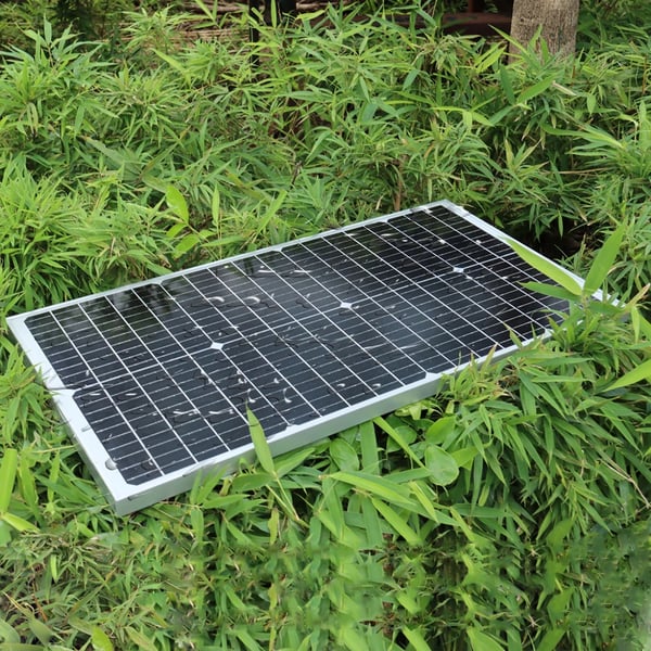 Solpanel, Monokrystallinsk Silikon, Vandtæt Design,80w stiv