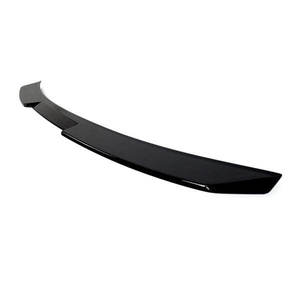 Bagspoiler, V Sport Stil, Blank Sort Finish,sort