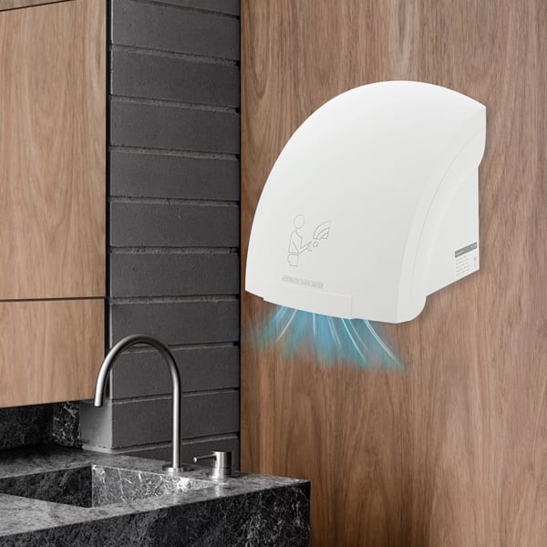 Automatisk Håndtørrer, Højhastighed 1200W, Infrarød Sensor,HVID
