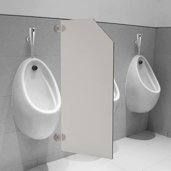 Urinalafskærmningsskærm, vægmonteret design, pladsbesparende løsning, nem installation