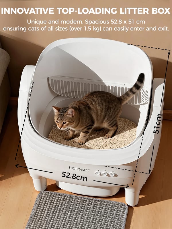 Katttoalett, Självrengörande, Infraröd Sensing Teknik,EU PLUG