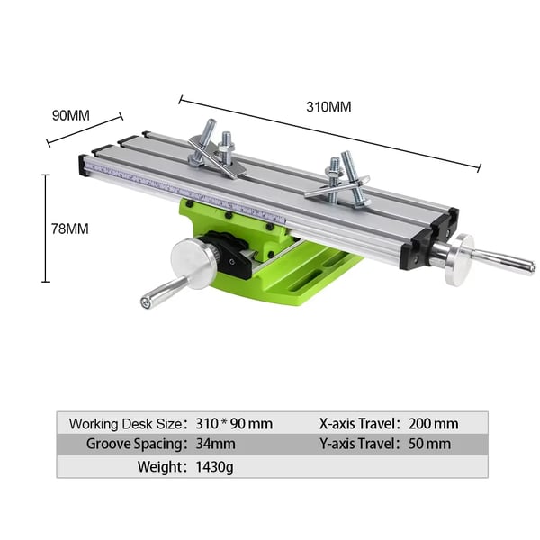 Sammensat Tabel, Justerbar X-Y Bevægelse, Holdbart Aluminiumlegering,BG-6300
