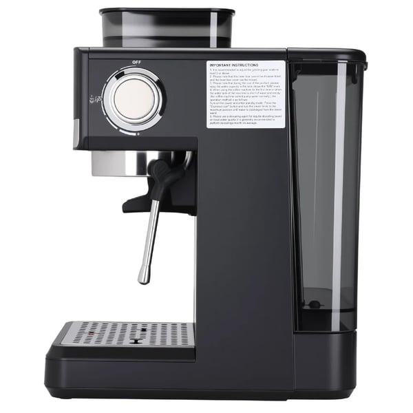 Espresso Kaffemaskine, Indbygget Kværn, 20Bar Tryk,EU, sort