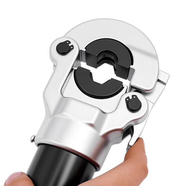 Hydraulisk Crimping Værktøj, 80KN Tryk, V-formede Døds Inkluderet,Appelsin