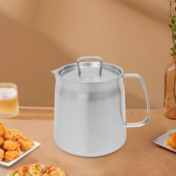 Frituregryde, 304 rustfrit stål, 2 liter kapacitet,Lys Grå