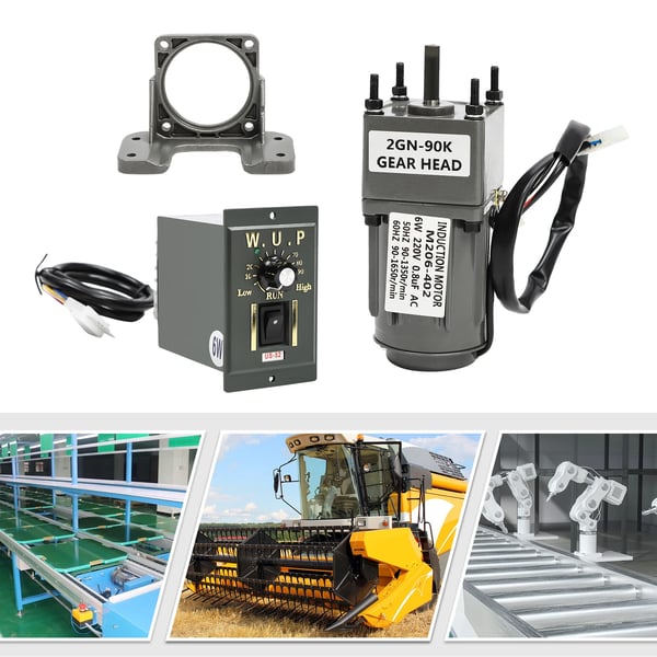 AC Motor, 6W Effekt, 220V Spænding, 1650 RPM Hastighed, Justerbar Hastighedskontrol, Alsidig Anvendelse