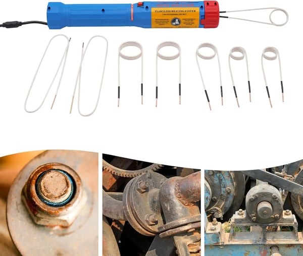 Magnetisk induktionsvarmer, 8 opvarmningsspoler, effektiv opvarmning,Blå