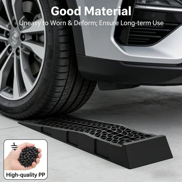 Automotive Plast Ramp, Belastningskapacitet 3T, Maksimal Højde 70mm, Tiltvinkel 8.6°, Dimensioner 69.8x20x7.8cm, Antal Stykker 2