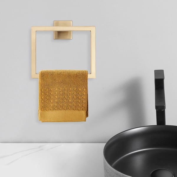 Badeværelsestilbehør Sæt, Moderne Rustfrit Stål Design, Væghængt,Guld