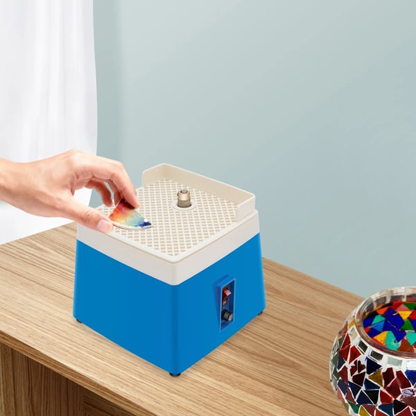 Mini Elektrisk Sliber, Præcisionsslibning, Kompakt Design,EU, Blå