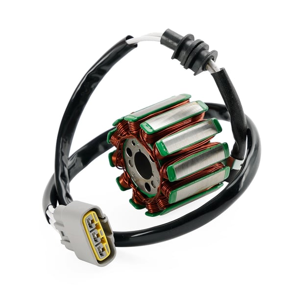 Stator Generator, Højkvalitets Kobberviklinger, 3 Ledninger, 1 Stik, 3 Stifter, 12 Poler