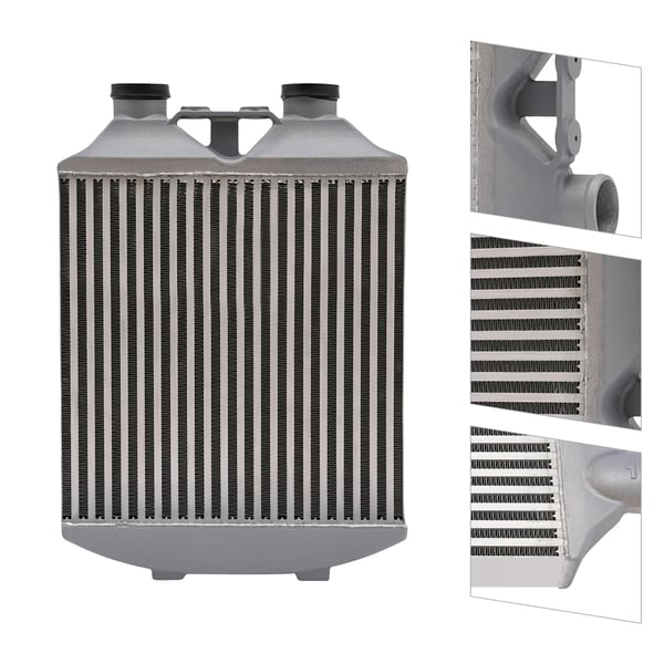 Intercooler, Aluminiumlegering, Högpresterande Kylning,Silver