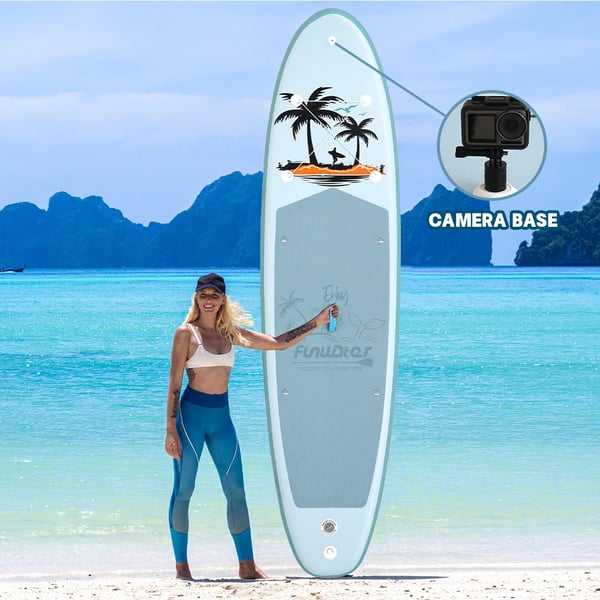 Oppustelig Paddle Board, 2-i-1 Kajak Mode, Integreret Kamera Mount,SUPFW37A