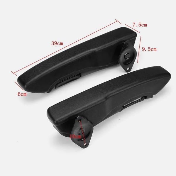 Armlæn, Justerbar Vinkel, Behageligt PU Skum,2PCS