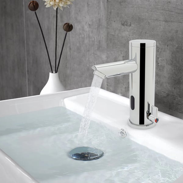 Smart kran, automatisk sensor, vattensparande,Silver