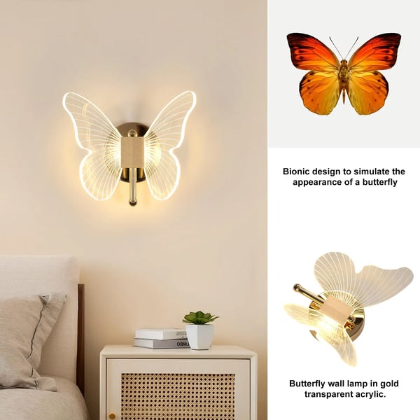 Væglampe, Moderne Design, Multi-Farve Muligheder,11-15W, M, Guld
