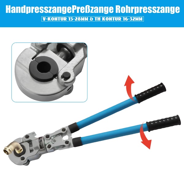 Hydraulisk Rörpressverktygssats, Hög Effektivitet, Komplett Set, mörkblå