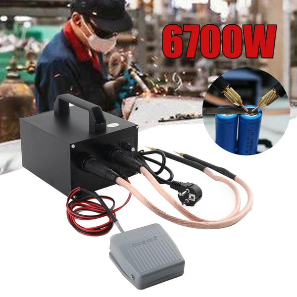 Punktsvejsningsmaskine, 220V Dual Pulse, 640A-1600A Strøm, 20ms-1s Tid, Inkluderer 4 Svejsenåle, Høj Ydelse