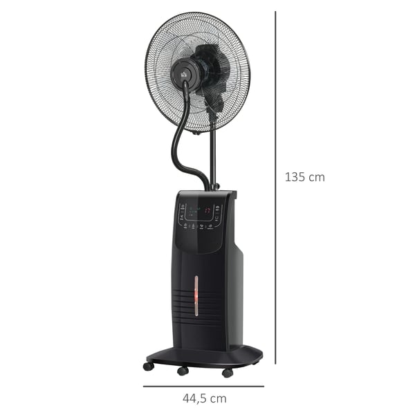 Køleventilator, Vanddampfunktion, Fjernbetjening, Stativdesign,EU, Brun