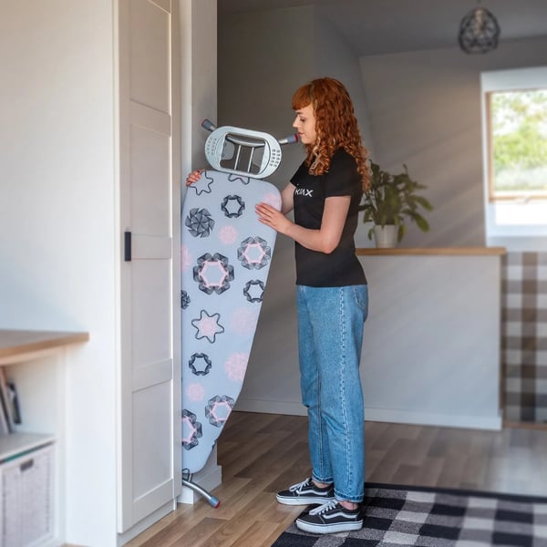 Strykbord, Ergonomisk Design, Höjdjustering,Blå