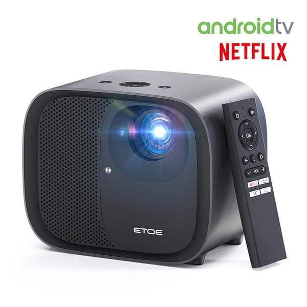 Projektor, 1080P opløsning, dual-band WiFi,EU stik, E3 PRO