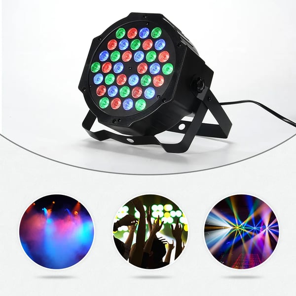 Par Lys, 36 RGB LED'er, 7 Belysningsindstillinger,2stk