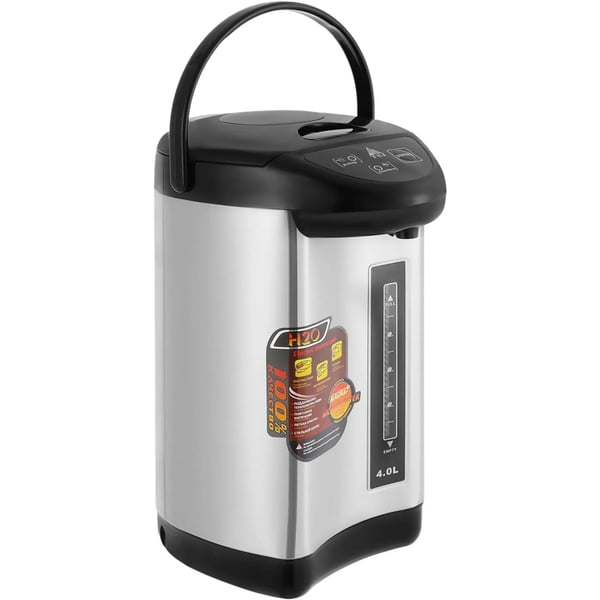 Vandbeholder, 4 liter, 750W effekt, 220 V spænding, 50-60 Hz frekvens, rustfrit stål materiale