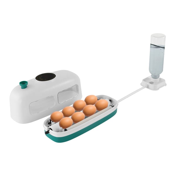 Æg Inkubator, 8 Æg Kapacitet, Intelligent Termostat,HVID
